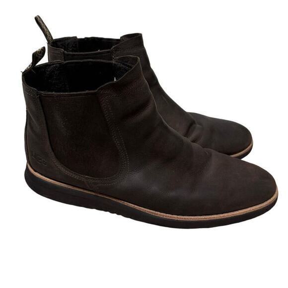 UGG Men\'s Union Chelsea Weather Boot Leather Brown Size 12 main image 4